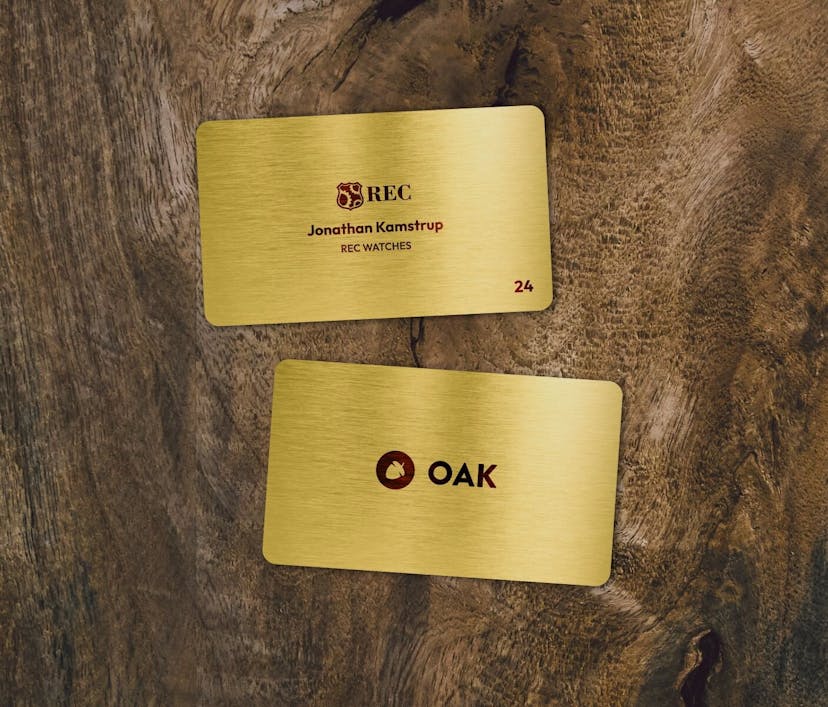 Oak gold card